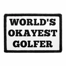 Pull Patch World's Okayest Golfer patch velcro