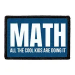 Pull Patch Math Cool Kids velcropatch blå 76x51 mm