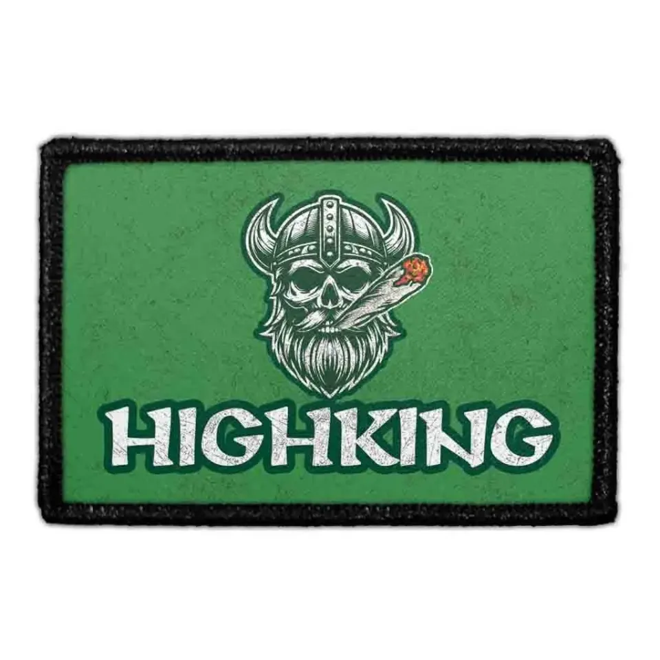 Pull Patch HIGHKING patch velcro tekstmotiv
