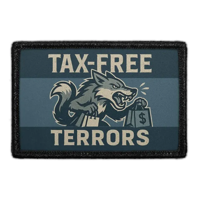 Pull Patch Tax-Free Terrors patch med velcro – humor