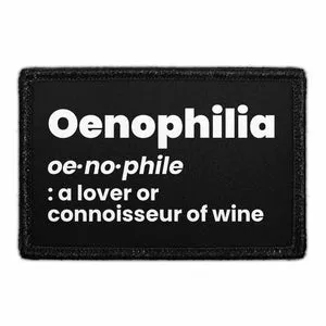 Pull Patch Oenophilia patch 7,6x5 cm ordbog