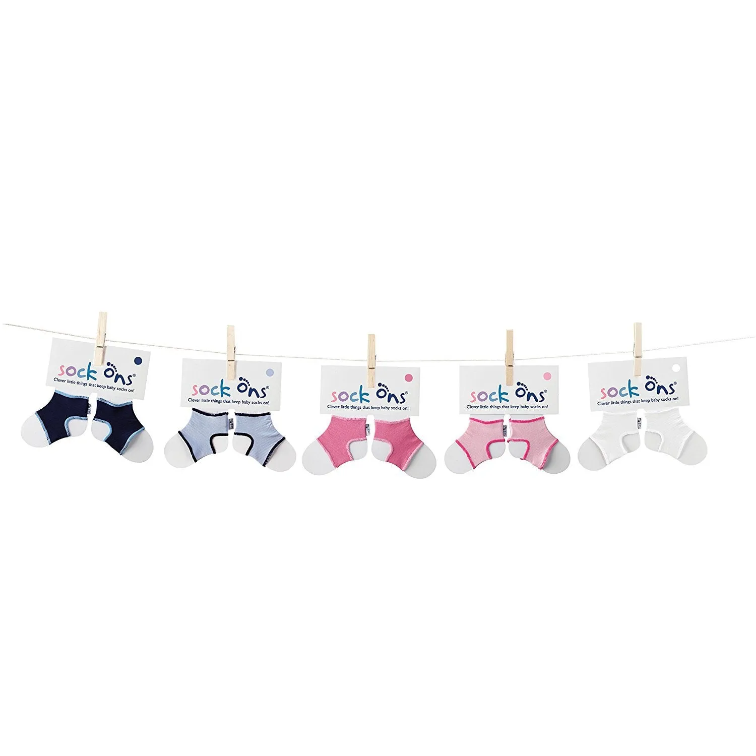 Sock Ons Keep Baby sokkeholder Nautical Stripe 0-6 mdr