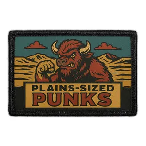 Pull Patch Plains-Sized Punks patch med velcro