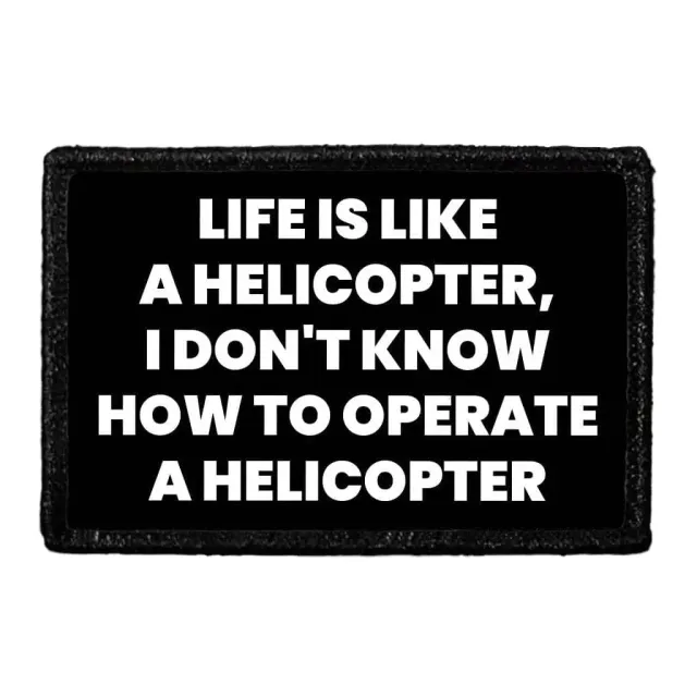 Pull Patch Helicopter citat patch velcro humor