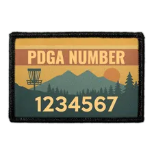 Pull Patch PDGA Mountain Retro patch custom 3x2