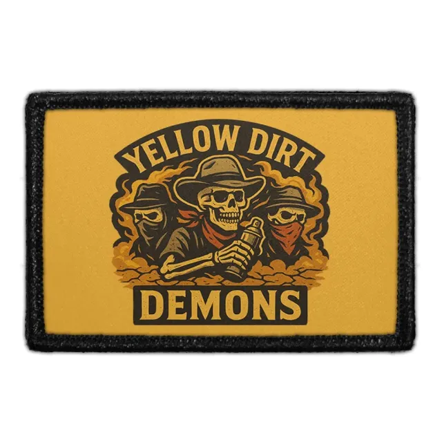 Pull Patch Yellow Dirt Demons patch 7,6x5,1 cm velcro