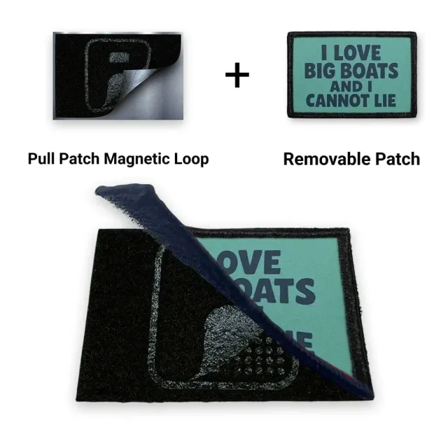 Pull Patch I Love Big Boats patch 76x51 mm krydstogt