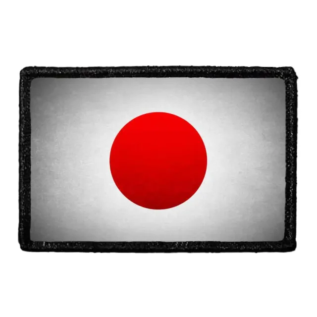 Pull Patch Japan Flag patch farvet distressed