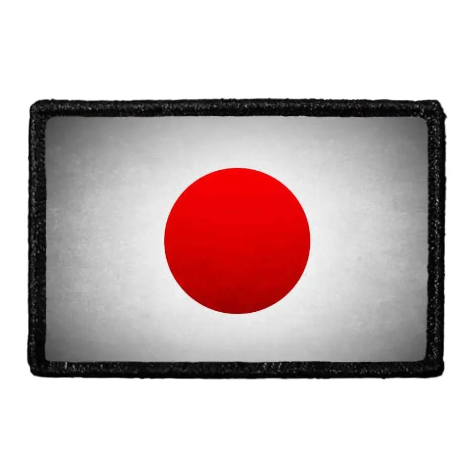 Pull Patch Japan Flag patch farvet distressed