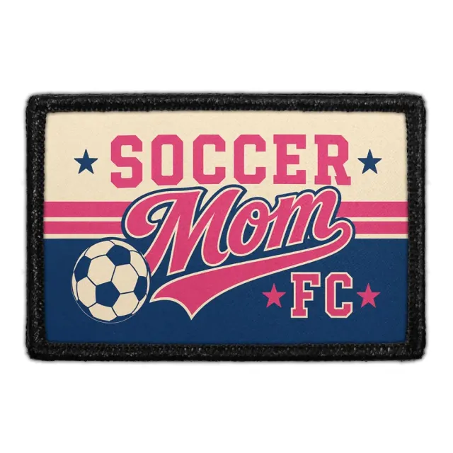 Pull Patch Soccer Mom FC patch med velcro fodbold