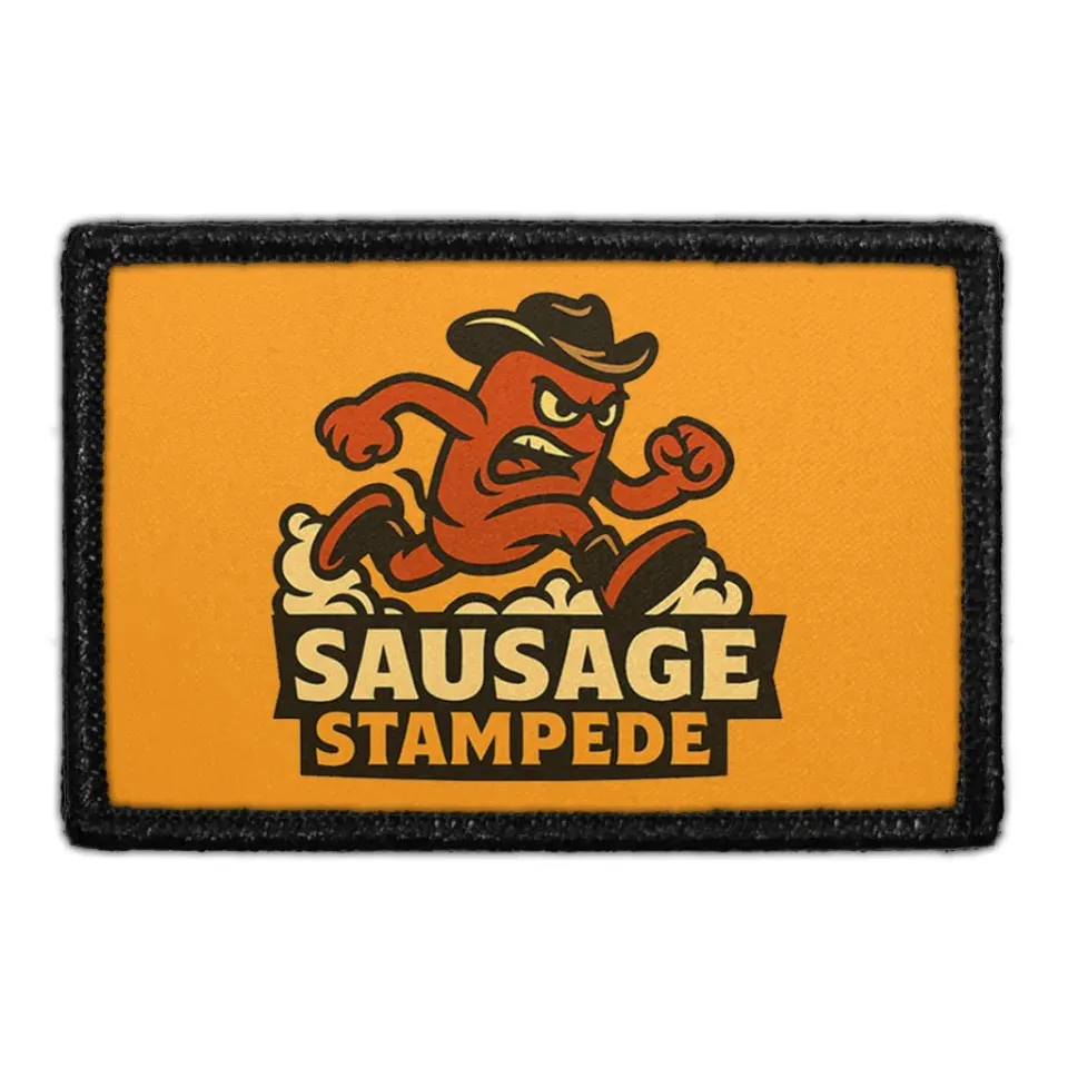 Pull Patch Sausage Stampede patch 3x2 velcro