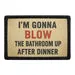 Pull Patch Blow Bathroom patch med velcro – humor 76 mm