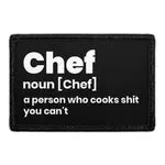 Pull Patch Chef Description patch 7,6x5 cm velcro kok