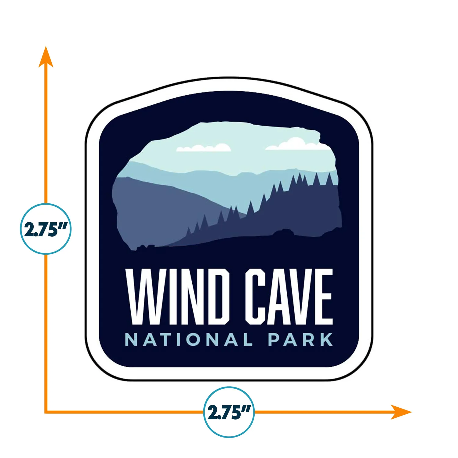 Vagabond Heart Wind Cave klistermærke mat vandtæt