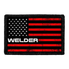 Pull Patch Welder US Flag Red patch velcro