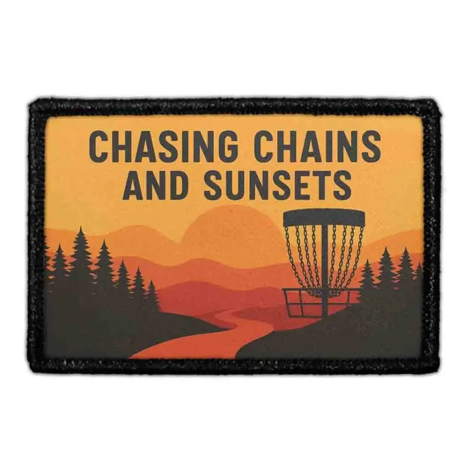 Pull Patch Chasing Chains Sunset patch 3x2 velcro