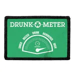 Pull Patch Drunk-O-Meter patch grøn vintage