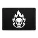 Pull Patch Skull On Fire patch med velcro – flammer
