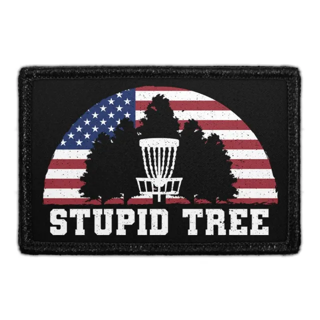 Pull Patch Disc Golf Stupid Tree USA patch 3x2