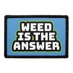 Pull Patch WEED IS THE ANSWER patch med velcro 1 stk