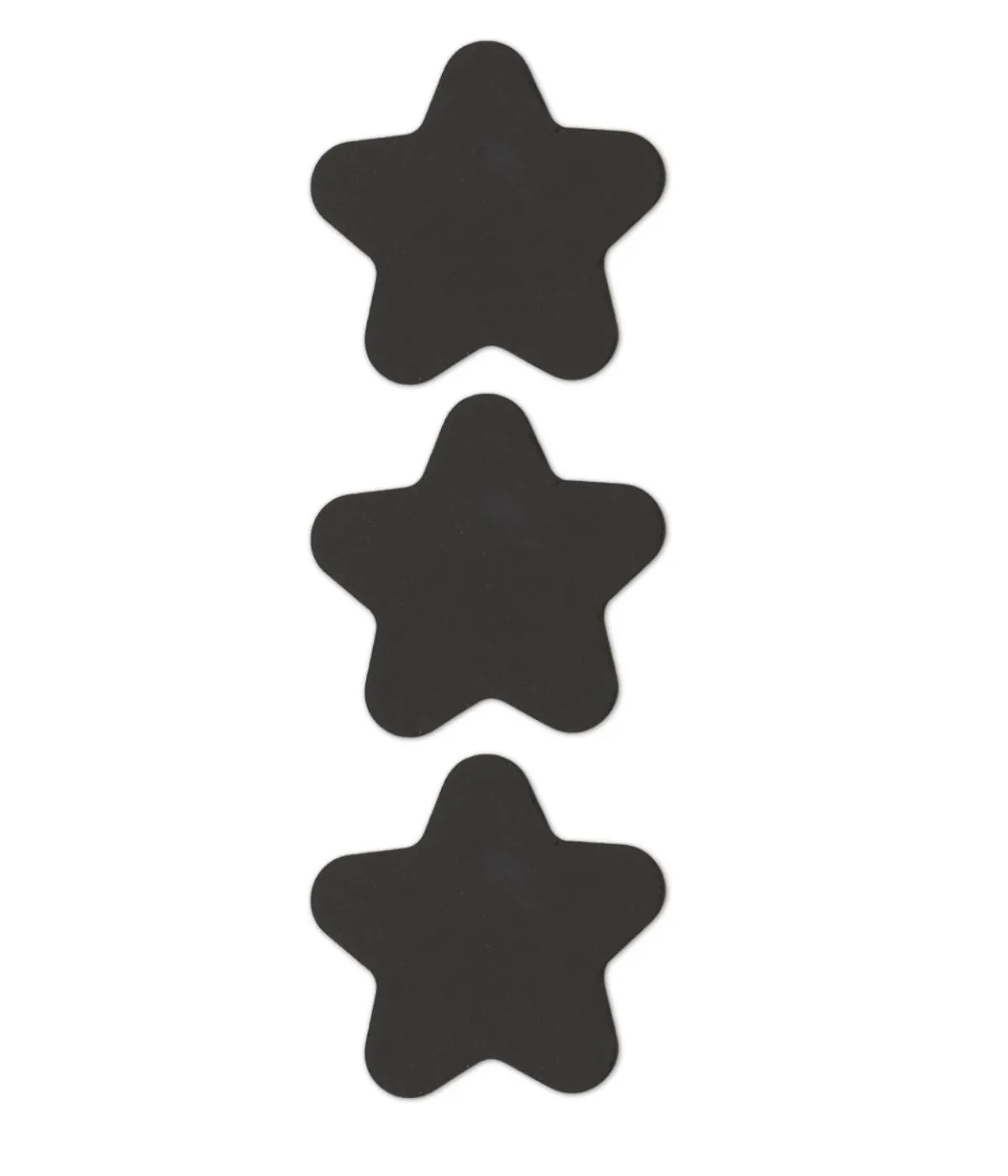 FabPatch Reflective Black Stars strygelapper 3 stk refleks