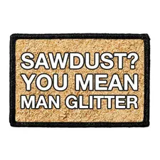 Pull Patch Sawdust Man Glitter patch håndværk