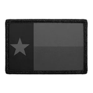 Pull Patch Texas State Flag Blackout patch velcro
