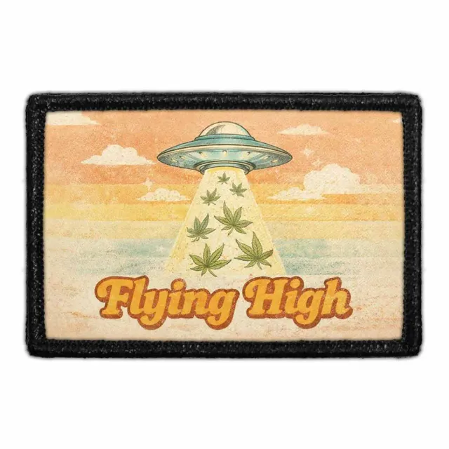 Pull Patch Flying High UFO patch med velcro alien
