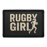 Pull Patch Rugby Girl patch med velcro 76x51 mm rugby