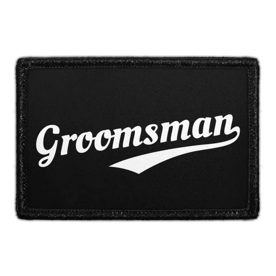 Pull Patch Groomsman Sports velcromærke 1 stk bryllup