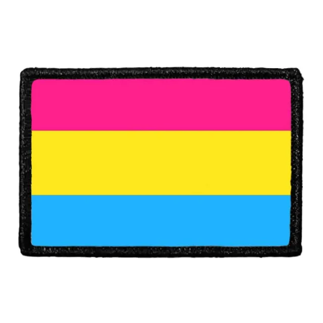 Pull Patch Pansexual Pride Flag velcropatch 76x51 mm