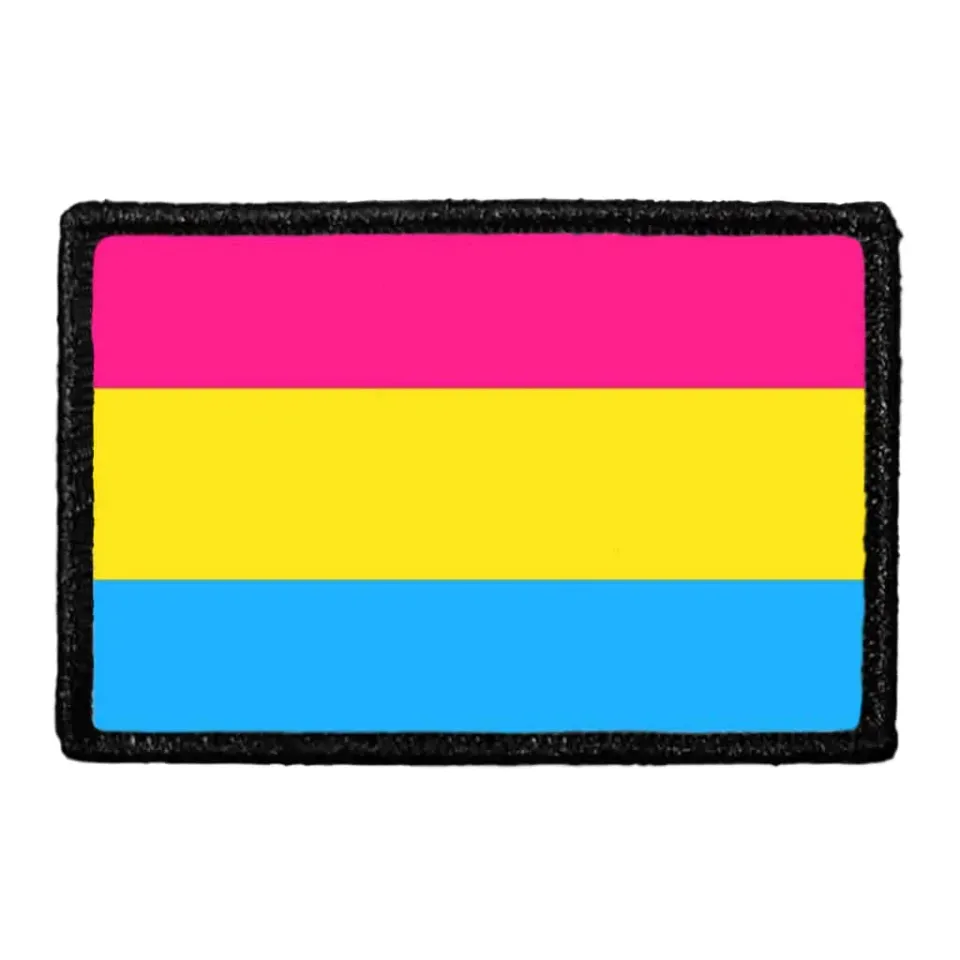 Pull Patch Pansexual Pride Flag velcropatch 76x51 mm