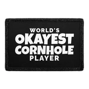 Pull Patch World's Okayest Cornhole Player patch 7,6x5 cm