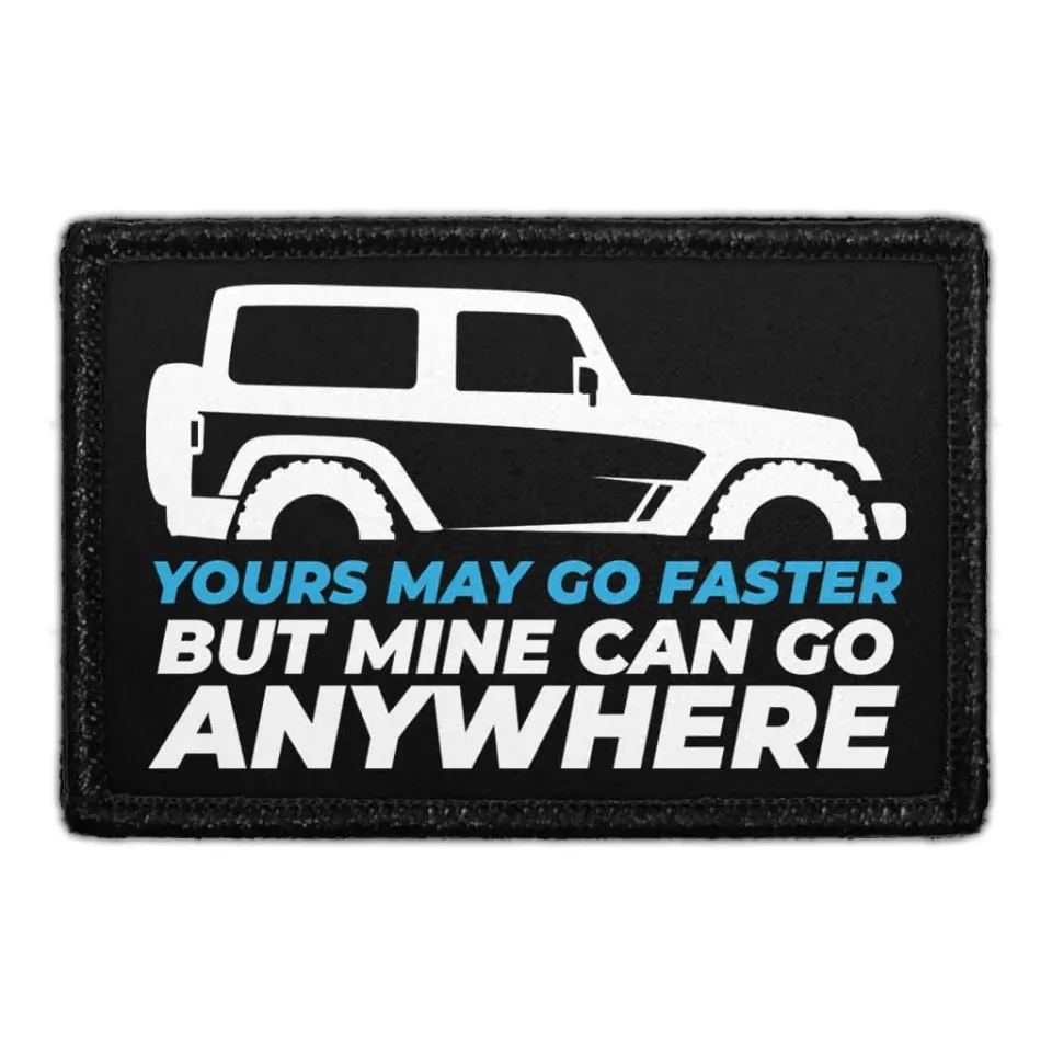 Pull Patch Mine Can Go Anywhere patch med velcro 4x4