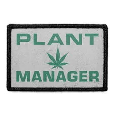 Pull Patch Plant Manager patch med velcro sjov tekst