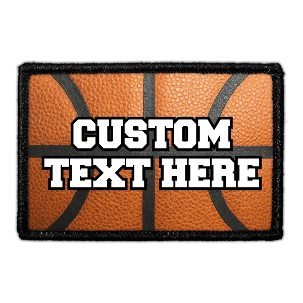 Pull Patch Custom volleyball patch med egen tekst 76mm
