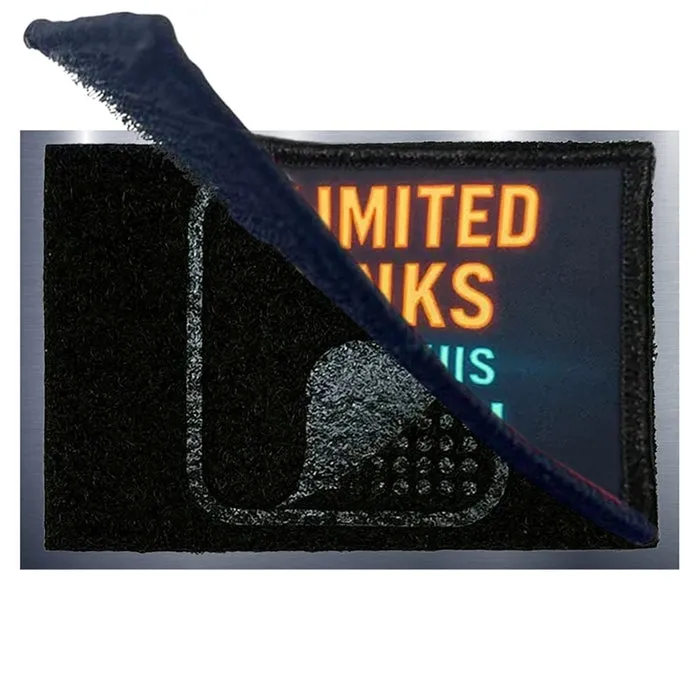 Pull Patch Unlimited Drinks Fueled This Vacation patch 3x2 ferie