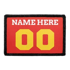 Pull Patch Customizable Jersey Red Yellow White patch 1 stk