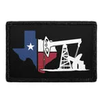Pull Patch Oil Rig Texas Flag patch velcro
