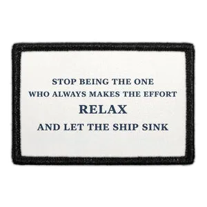 Pull Patch Let The Ship Sink patch 7,6x5 cm sjov
