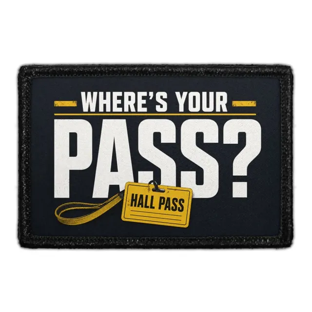 Pull Patch Where’s Your Pass patch lærer