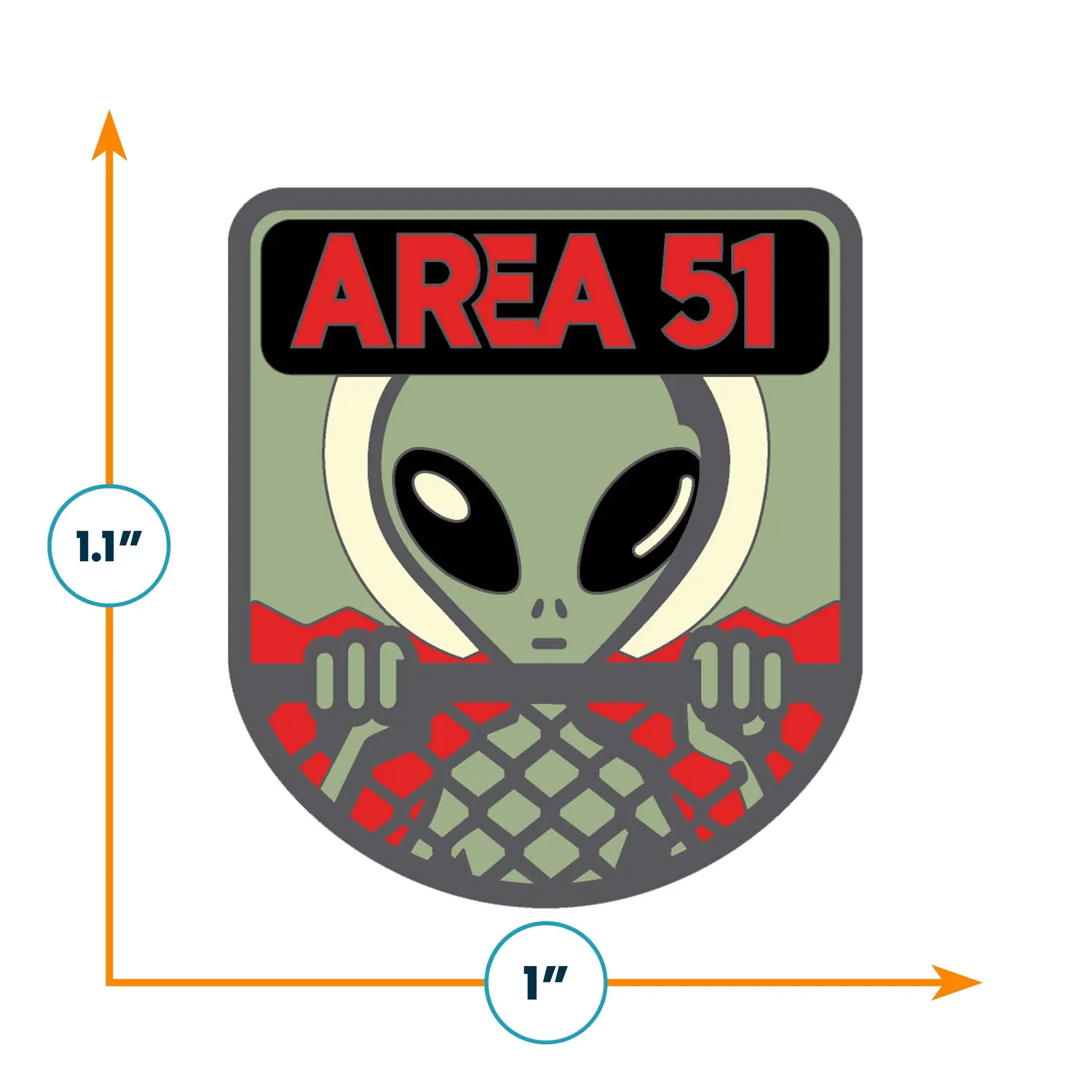 Vagabond Heart Area 51 pin emalje UFO