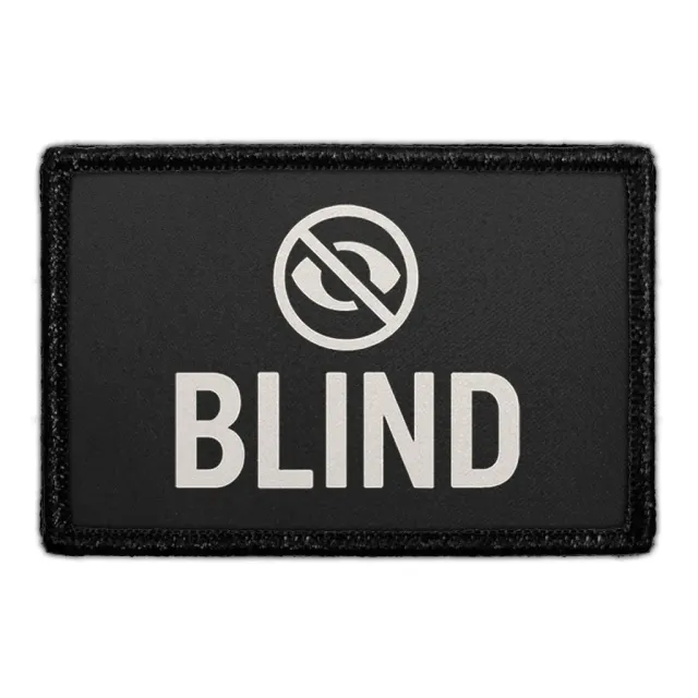 Pull Patch Blind Badge patch 7,6x5 cm velcro