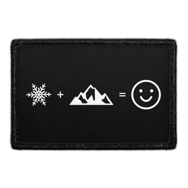 Pull Patch Snow + Mountain = Happy patch 7,6x5 cm