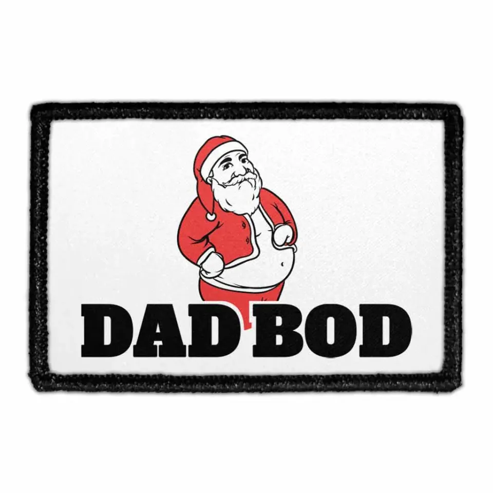 Pull Patch Santa Dad Bod patch julemotiv