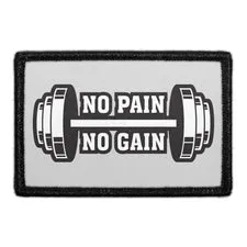 Pull Patch No Pain No Gain patch 7,6x5 cm velcro