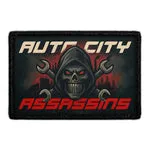 Pull Patch Auto City Assassins patch med velcro 76x51 mm