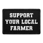 Pull Patch Support Your Local Farmer patch tekst