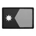 Pull Patch Minnesota State Flag patch sort-hvid velcro