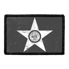 Pull Patch Houston City Flag patch sort-hvid